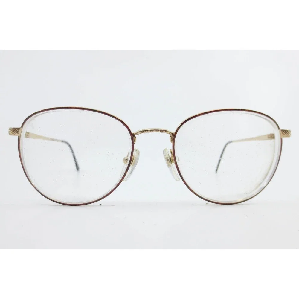 Swank Eyewear Marcy 516-842 Gold Oval Eyeglass Frames 52-18-140 Vintage Style